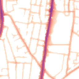 Daytime road noise heatmap for ME4 6ET