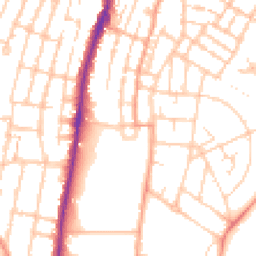 Daytime road noise heatmap for ME4 6HB