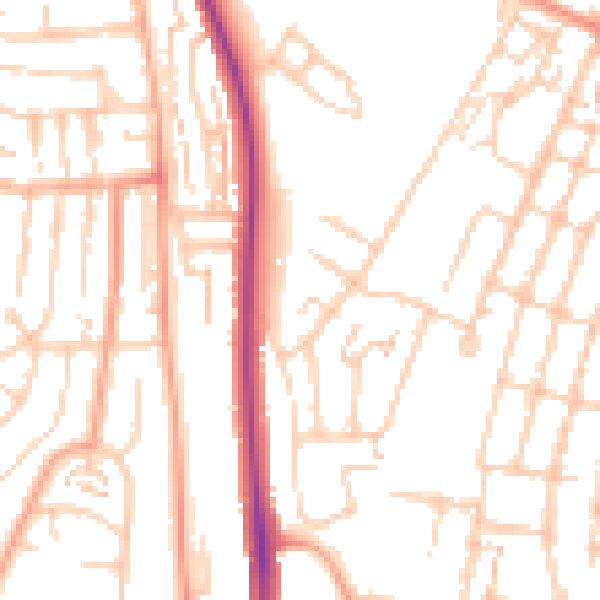 Daytime road noise heatmap for ME4 6PG