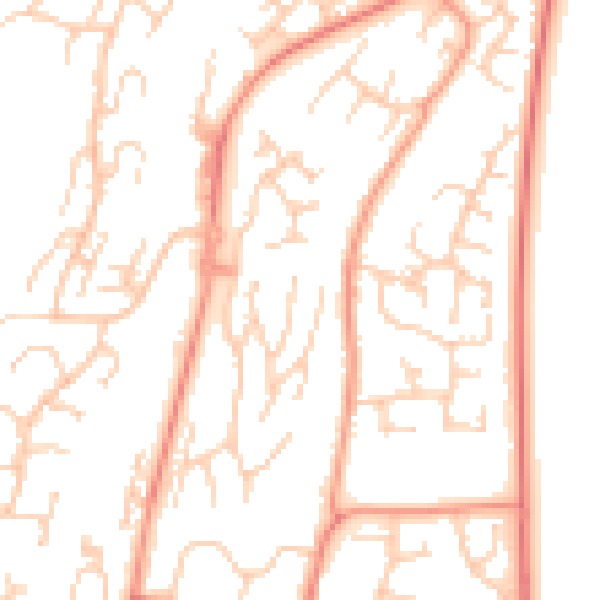 Daytime road noise heatmap for ME5 7LZ