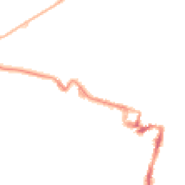 Night-time road noise heatmap for ME7 1LG