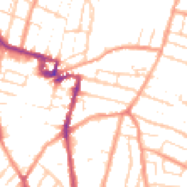 Daytime road noise heatmap for ME7 4DF