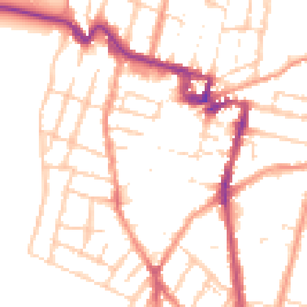 Daytime road noise heatmap for ME7 4PR