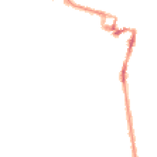 Night-time road noise heatmap for ME7 4RX
