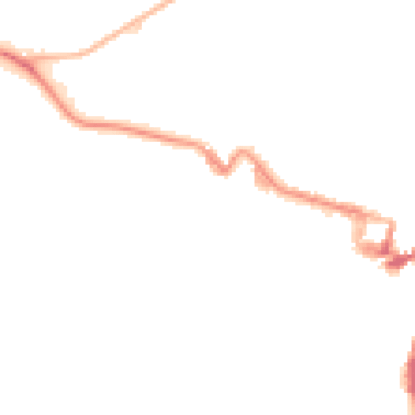 Night-time road noise heatmap for ME7 5EY