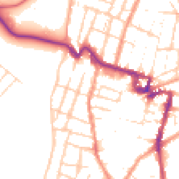 Daytime road noise heatmap for ME7 5TP