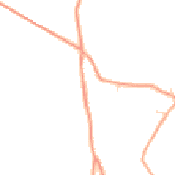 Daytime road noise heatmap for ME9 0AB