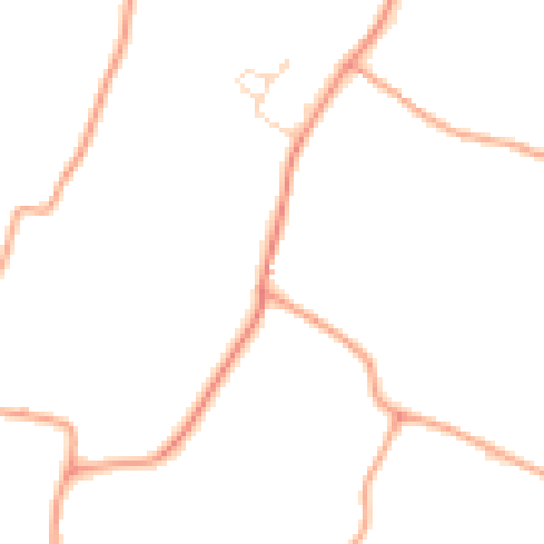 Daytime road noise heatmap for ME9 0EN