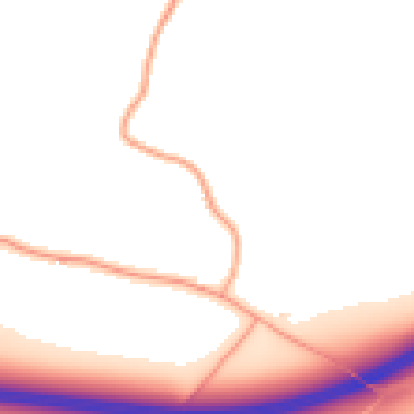 Daytime road noise heatmap for ME9 0HB