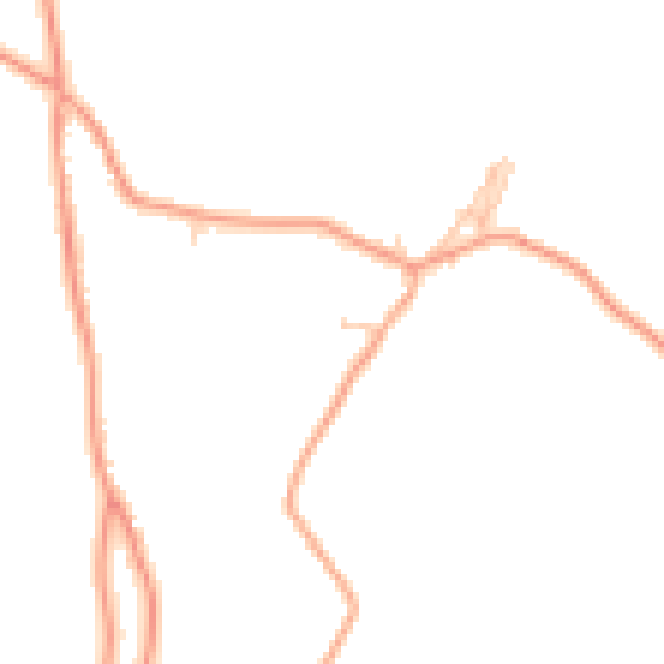 Daytime road noise heatmap for ME9 0PE
