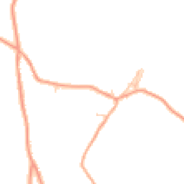 Daytime road noise heatmap for ME9 0PL