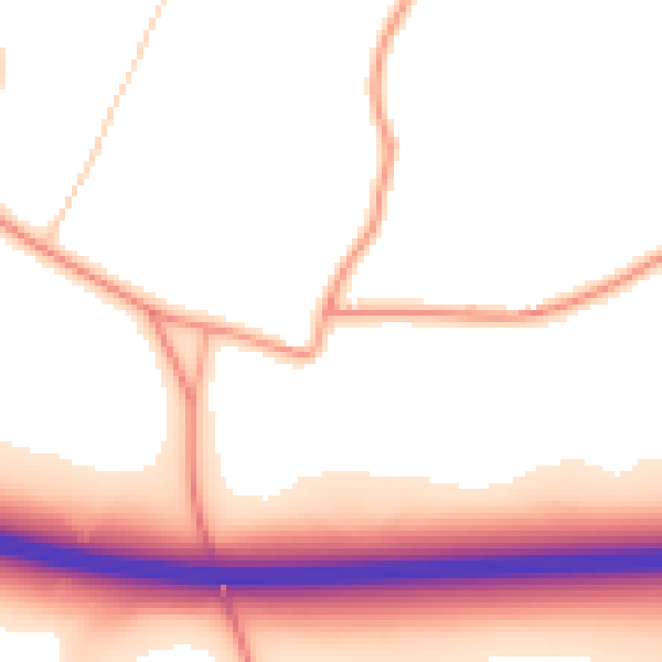Daytime road noise heatmap for ME9 0QT