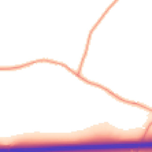 Daytime road noise heatmap for ME9 0RD
