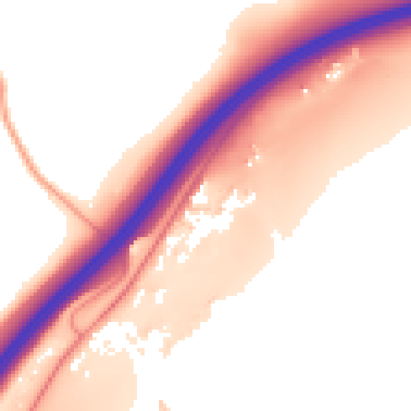 Daytime road noise heatmap for ME9 7BF