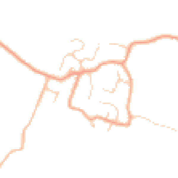 Daytime road noise heatmap for ME9 7DX