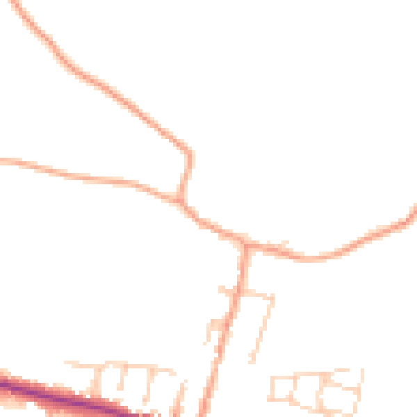 Daytime road noise heatmap for ME9 7FG