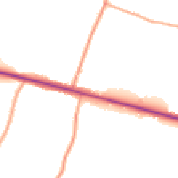 Daytime road noise heatmap for ME9 7PA