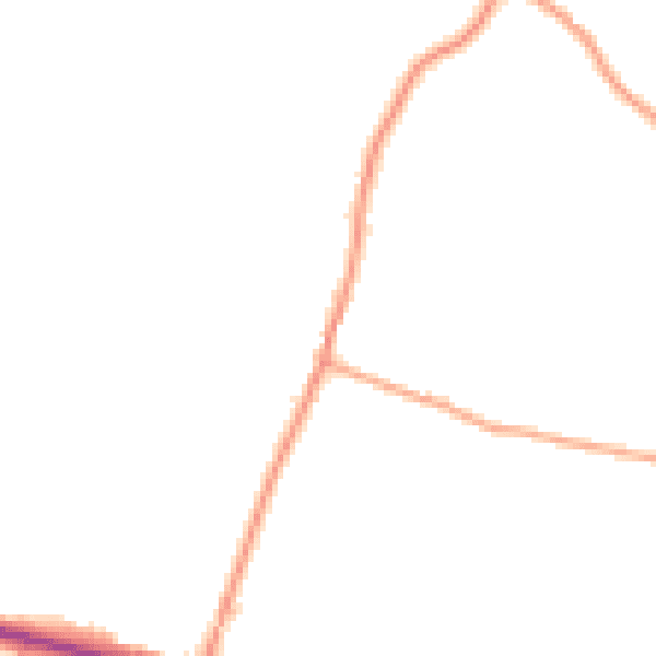 Daytime road noise heatmap for ME9 7PH