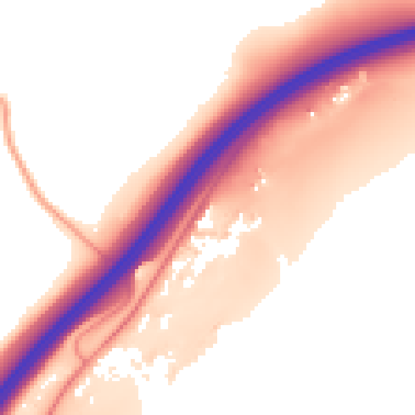 Daytime road noise heatmap for ME9 7PT