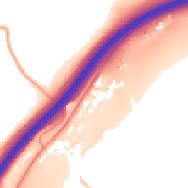 Daytime road noise heatmap for ME9 7PW