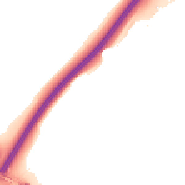 Night-time road noise heatmap for ME9 7QG