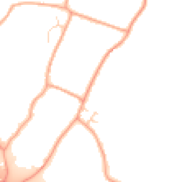 Daytime road noise heatmap for ME9 7ST