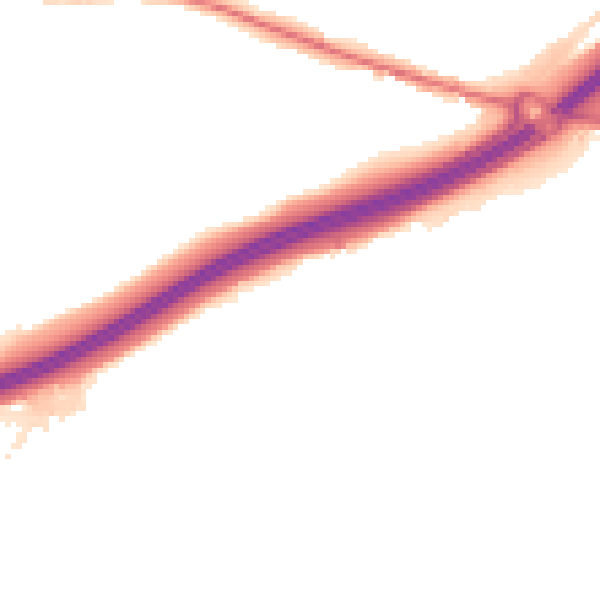 Night-time road noise heatmap for ME9 8DA