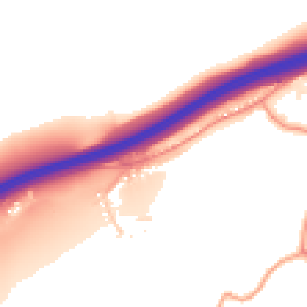 Daytime road noise heatmap for ME9 8DG