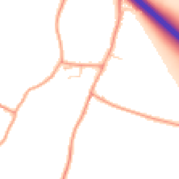 Daytime road noise heatmap for ME9 8EU