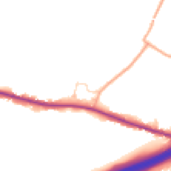 Daytime road noise heatmap for ME9 8GB