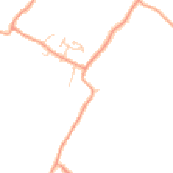 Daytime road noise heatmap for ME9 8HU