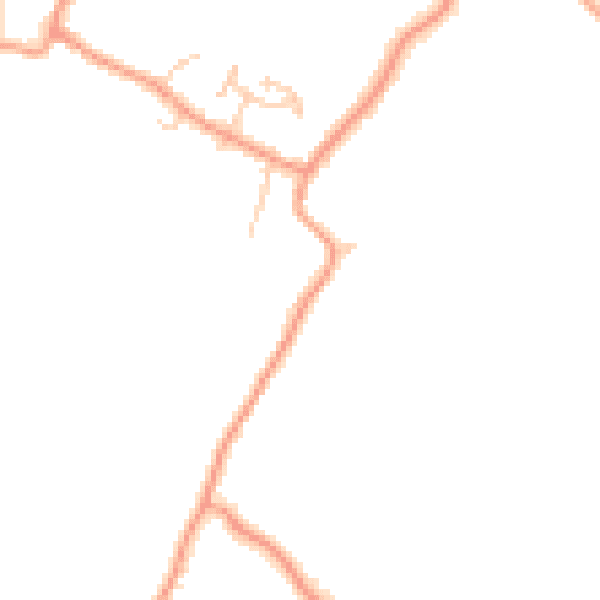 Daytime road noise heatmap for ME9 8HX