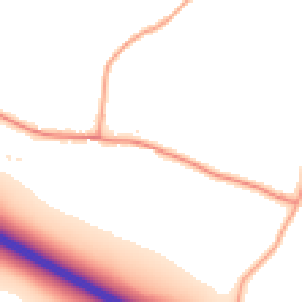 Daytime road noise heatmap for ME9 8LD