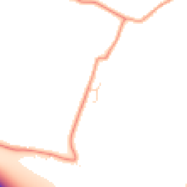 Daytime road noise heatmap for ME9 8LQ