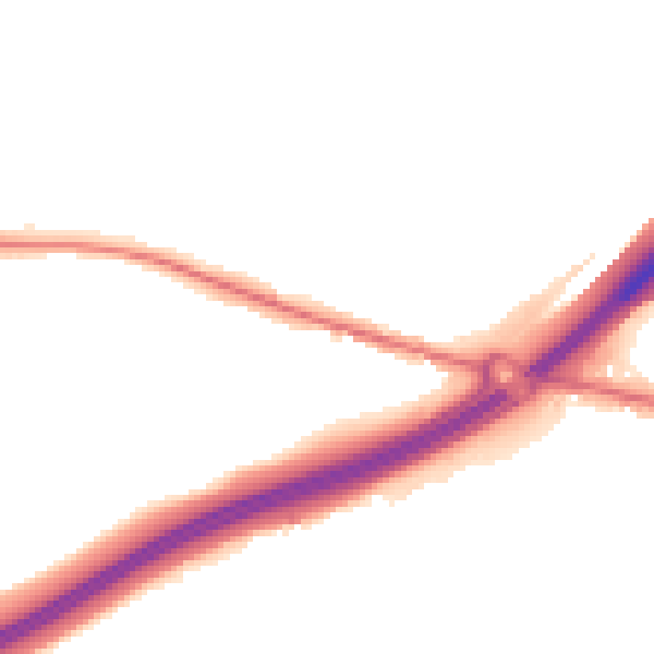 Night-time road noise heatmap for ME9 8LZ
