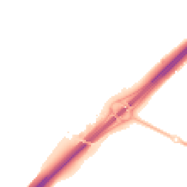 Night-time road noise heatmap for ME9 8PE