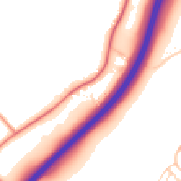 Daytime road noise heatmap for ME9 8QT