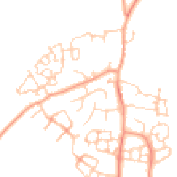 Daytime road noise heatmap for ME9 8RU