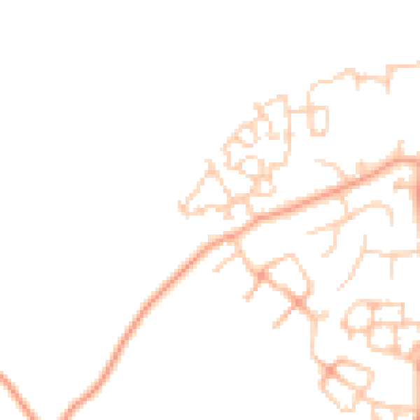 Daytime road noise heatmap for ME9 8SQ