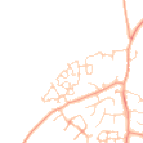 Daytime road noise heatmap for ME9 8UD