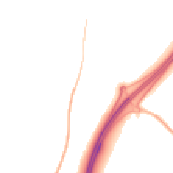 Night-time road noise heatmap for ME9 8XU