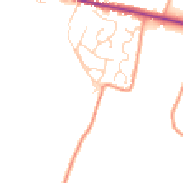 Daytime road noise heatmap for ME9 9BF