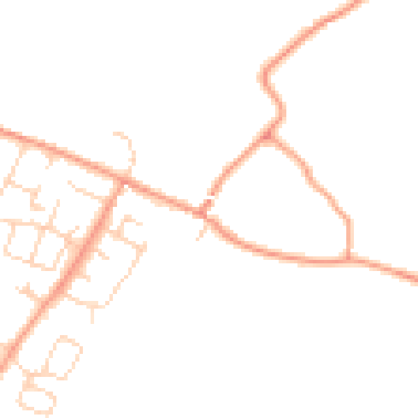 Daytime road noise heatmap for ME9 9ED