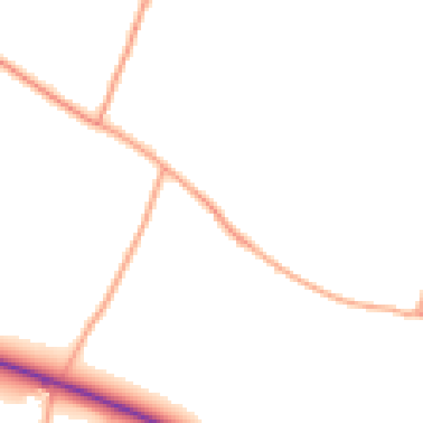 Daytime road noise heatmap for ME9 9LD