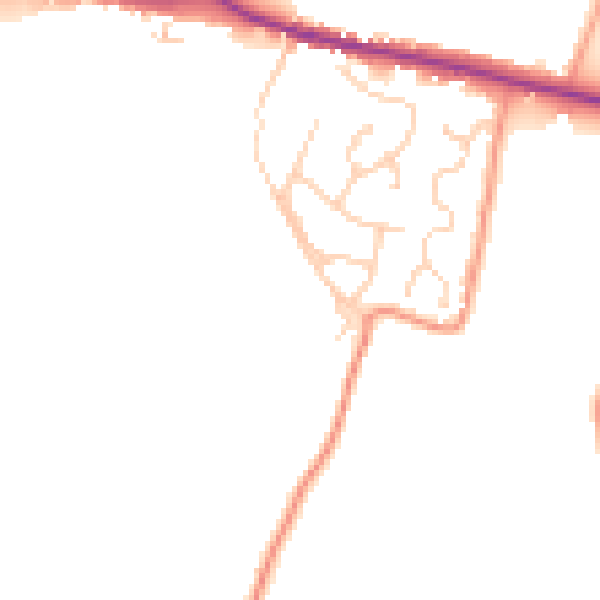 Daytime road noise heatmap for ME9 9NJ