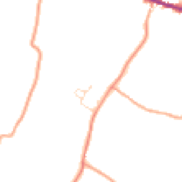 Daytime road noise heatmap for ME9 9RD