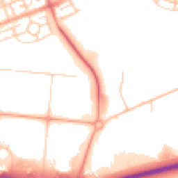 Daytime road noise heatmap for MK10 0BY