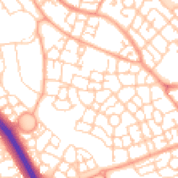 Daytime road noise heatmap for MK10 7AJ