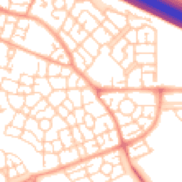 Daytime road noise heatmap for MK10 7AP