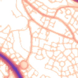 Daytime road noise heatmap for MK10 7AT